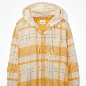 AE Cozy Cabin Oversized Hoodie Flannel | Medium